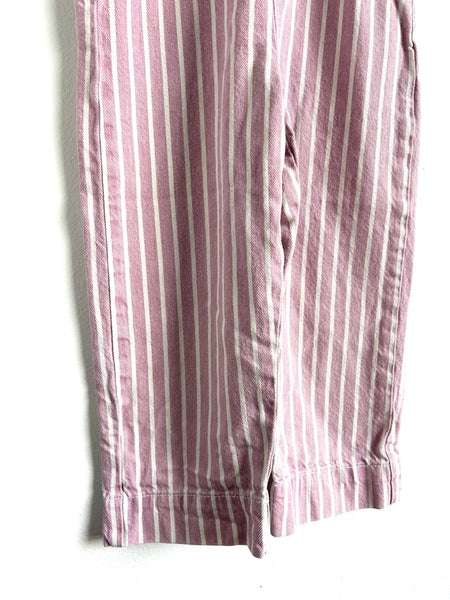 Zara Pink Striped Overalls • 4 years
