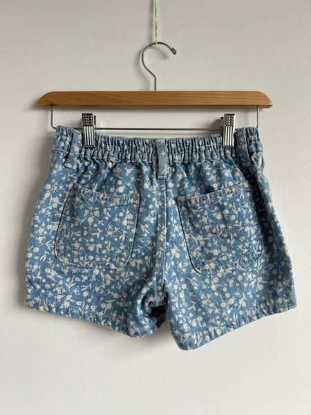 Old Navy Denim White Floral Printed Shorts • 8 years