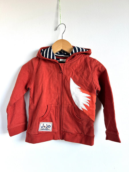 NEW JoJo Maman Bébé Fox Zip Up • 18-24 months