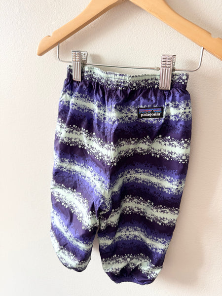 Patagonia Reversible Snow Pants - Purple and Blue • 6-12 months