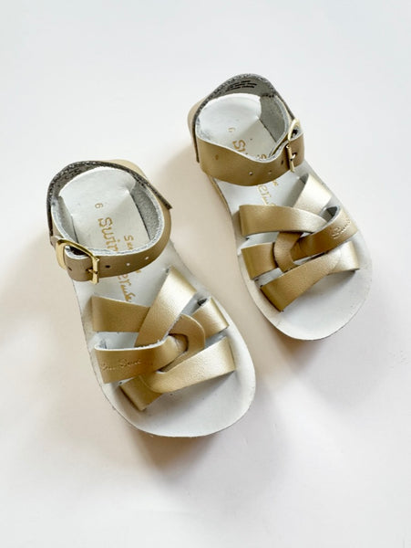 Saltwater Sandals Swimmer Gold • 7c