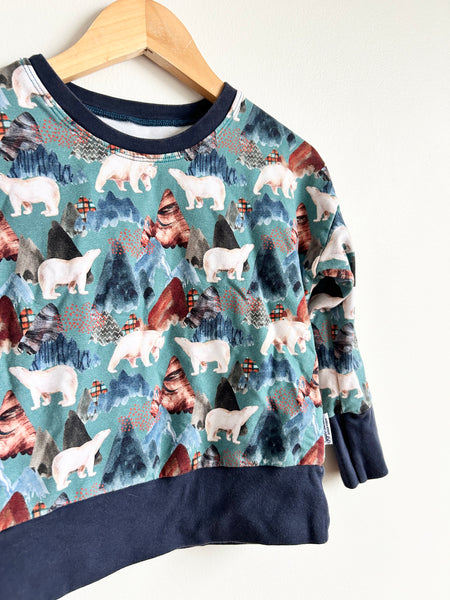 Sugar Sandwich Studios Blue Polar Bear Sweatshirt • 3 years