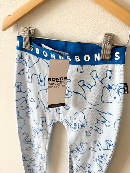 NEW Bonds Ribbed Elephant Leggings • 3 years