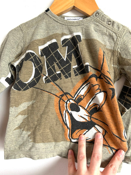 Dolce and Gabanna x Tom and Jerry Long Sleeve Shirt • 9-12 months