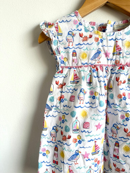 JoJo Maman Bébé Beach Themed Dress • 2-3 years