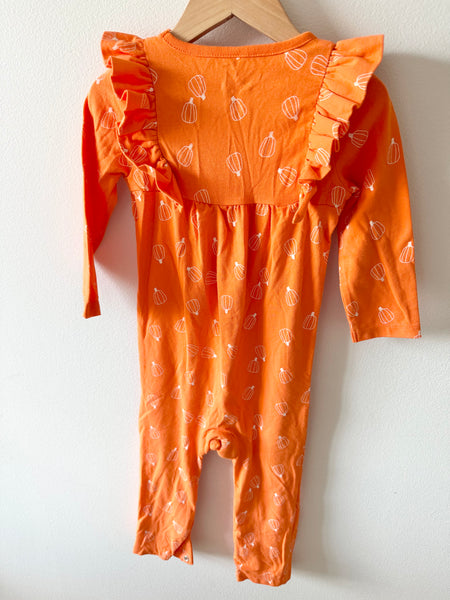 Cat and Jack Pumpkin Romper • 18 months