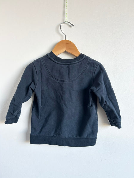 Petit Lem Apres Ski Blue Sweatshirt • 1-2 years