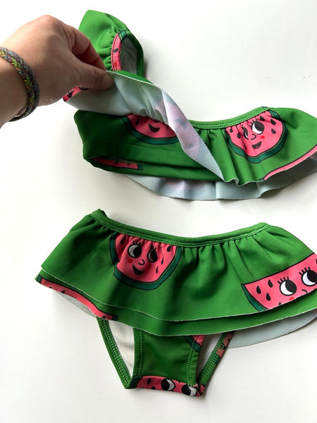 Hugo Loves Tiki Watermelon 2pc Swimsuit • 12-18 months