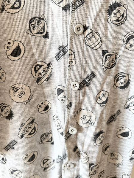 Arborist x Sesame Street Waffle Cotton Romper • 2-3 years