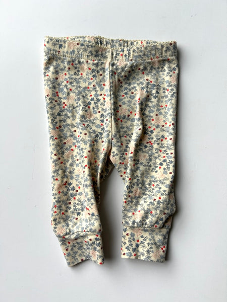 Konges Slojd Tiny Blue Floral Leggings • Newborn