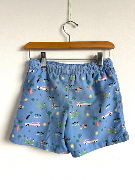 Tape A L'Oeil Blue Surfer Swim Shorts • 4-6 years