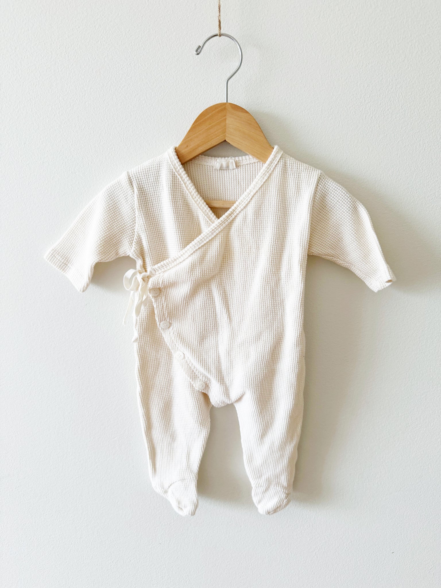 Monbebe Waffle Kimono Sleeper • Newborn