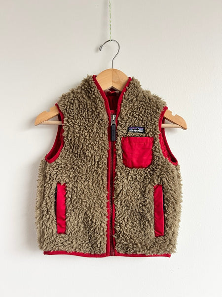 Patagonia Brown and Red Retro-X Vest • 2-3 years