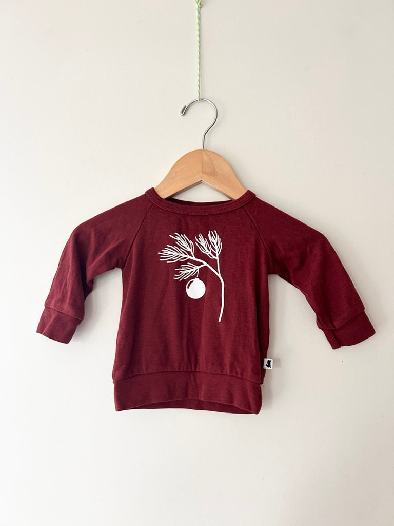 Little and Lively Red Christmas Ornament Long Sleeve Shirt • 0-6 months *