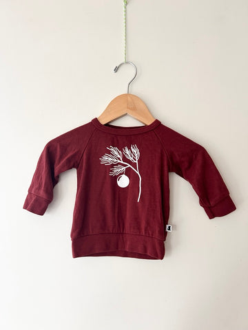 Little and Lively Red Christmas Ornament Long Sleeve Shirt • 0-6 months *