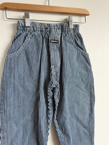 Vintage OshKosh Barrel Leg Striped Elastic Waist Pants • 3-4 years