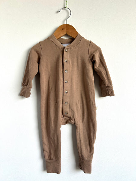 Jax and Lennon Light Brown Button Lounge Suit • 0-6 months