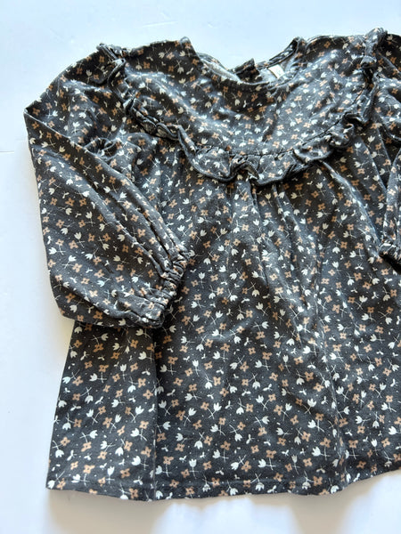 Rylee and Cru 2pc Grey Tiny Floral 2pc Set • 12-18 months