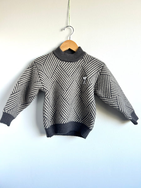 Snoopy Embroidered Mock Neck Sweater • 4-6 years (approx)