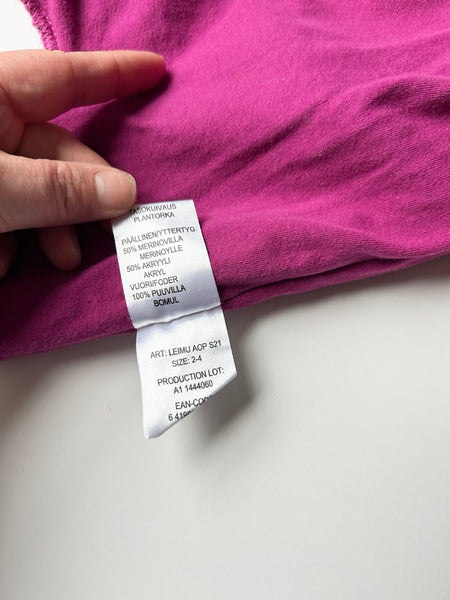 Peuhu Merino Blend Pink Balaclava • 2-4 years