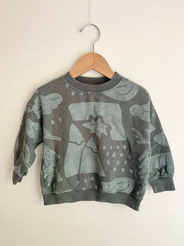 Zara Abstract Shapes Sweatshirt • 6-18 monts