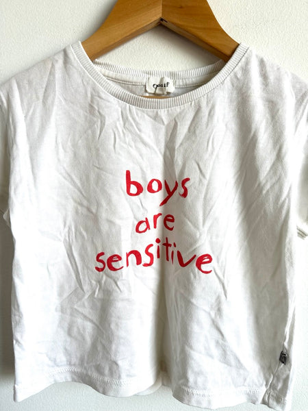 Oeuf "Boys are Sensitive" T-Shirt • 4 years