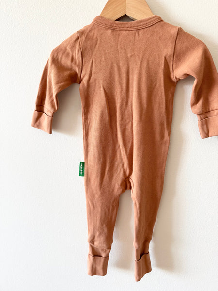 Parade Orange Brown Romper • 0-3 months