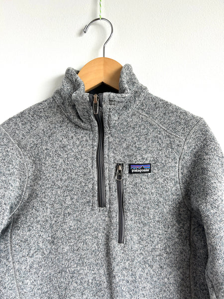 Patagonia Grey Better Sweater 1/4 Zip • 7-8 years