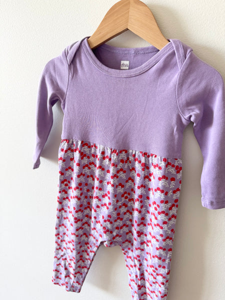 Tea Long Sleeve Purple Romper • 6-12 months