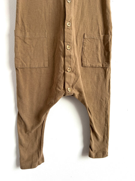 The Simple Folk Tank Brown Tank Romper • 18-24 months