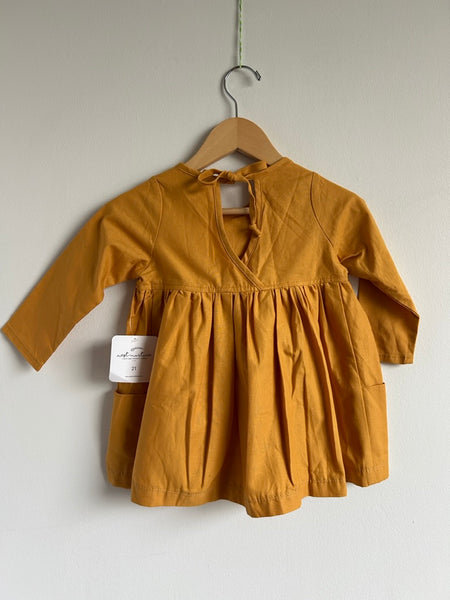 NEW Nest and Nurture Yellow Long Sleeve Dress • 2-3 years
