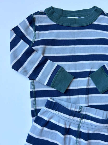 Hanna Andersson Striped Cotton 2pc Jammies • 2 years (85cm)