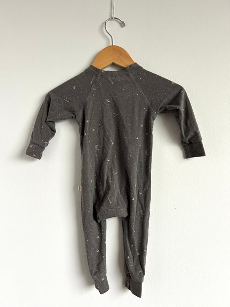 Jax and Lennon Grey Star Romper • 0-6 months