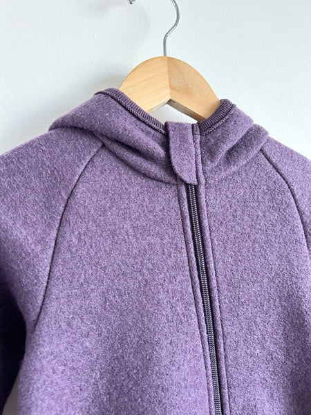 NEW Disana Purple Boiled Wool Zip Bunting Suit • 1-2 years