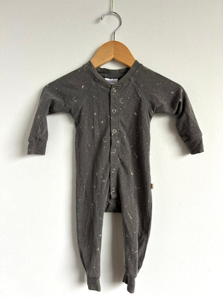 Jax and Lennon Grey Star Romper • 0-6 months