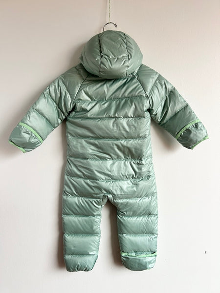 NEW Patagonia Light Green Down Bunting Suit • 6-12 months (fits big)