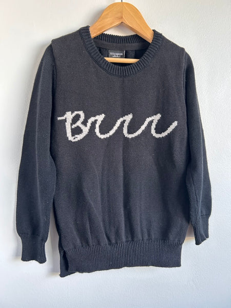 Little Bipsy Brrr Knit Black Sweater • 3-5 years