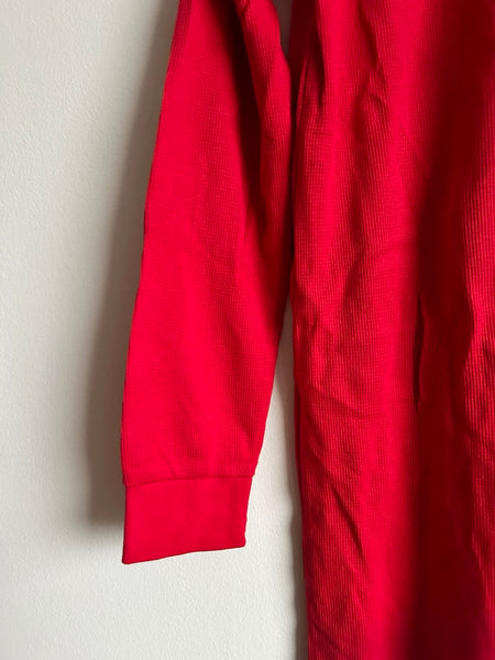 Arborist Red Adult Waffle Romper • Medium (5'6-5'10)