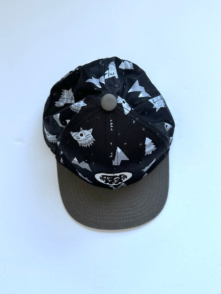 Headster Black Wolf Hat • 6 months - 2 years (48cm)