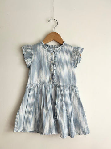 Gap Striped Blue Sparkly Dress • 2 years