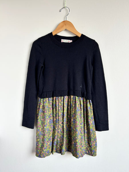 Bonpoint Wool Top Floral Skirt "Tayra" Dress • 7-8 years