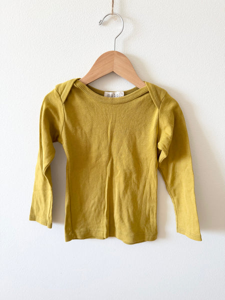 Mabo Gold Long Sleeve Cotton Top • 2-3 years