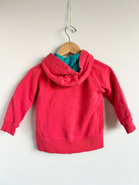 Frugi Pink Mermaid Zip Up Hoodie • 18-24 months