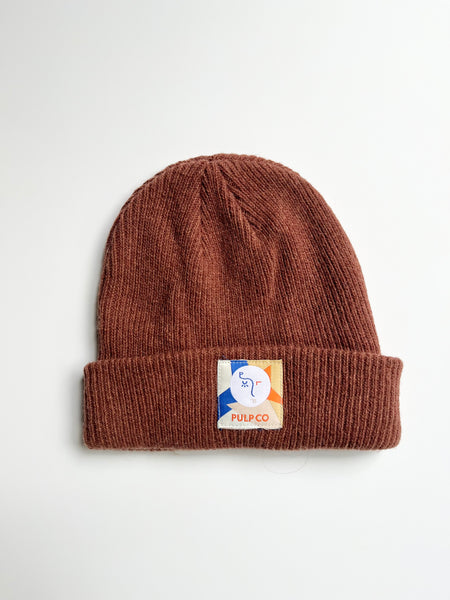 PulpCo Brown Beanie • 4-12+ years