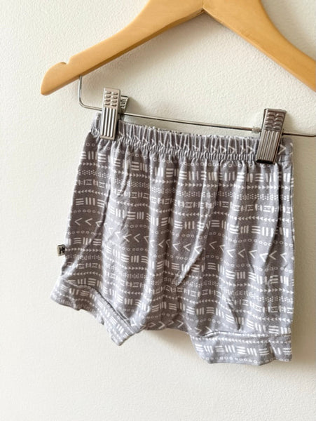 Jax and Lennon Grey Patterned Easy Shorts • 1-3 years