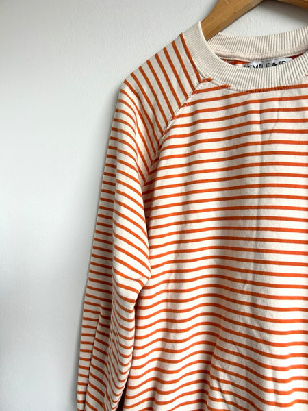 Emile et Ida Orange Striped Sweatshirt • 9-11 years