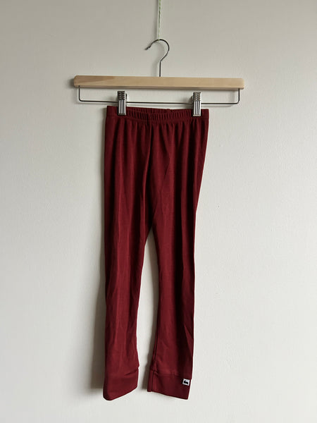 Little and Lively Marroon Leggings • 5 years