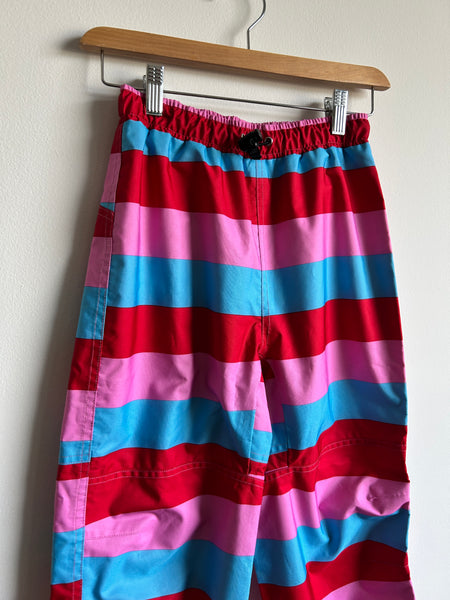Villervalla Pink, Blue, Red Striped Rainpants • 9-10 years (134cm)