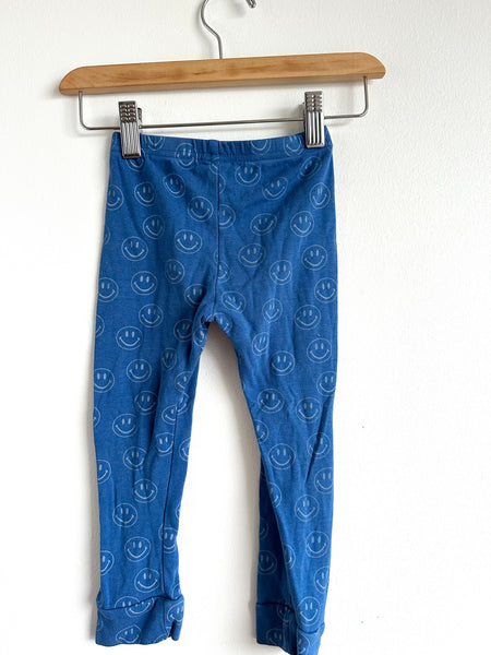 Little and Lively Smiley Face Leggings • 3 years