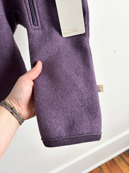 NEW Disana Purple Boiled Wool Zip Bunting Suit • 1-2 years